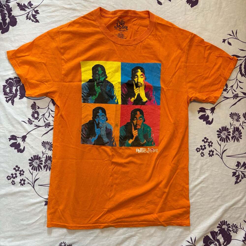 Poetic Justice Tupac Shakur Pop Art Graphic T-Shirt